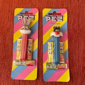 Set of 2 PEZ, Bugs Bunny and Sylvester